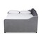 Baxton Studio Freda Grey Velvet and Button Tufted Full Size Daybed with Trundle 164-10409 - alternate 8